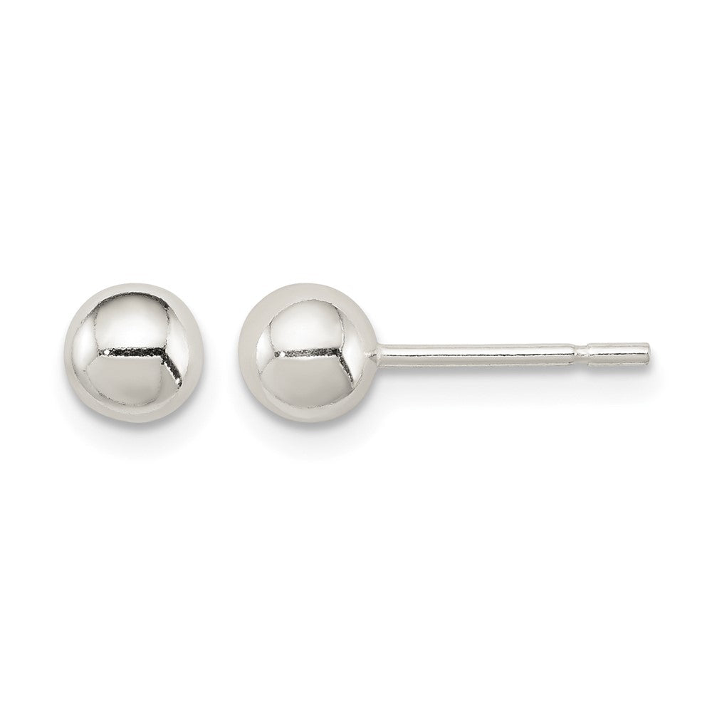 Sterling Silver 5mm Ball Earrings