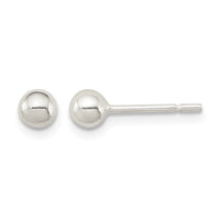 Sterling Silver 4mm Ball Earrings