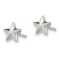 Sterling Silver Polished Star Post Earrings