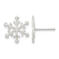 Sterling Silver Snowflake Post Earrings