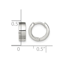 Sterling Silver Hinged Hoop Earrings