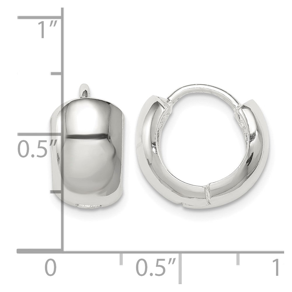 Sterling Silver Hinged Hoop Earrings