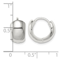 Sterling Silver Hinged Hoop Earrings