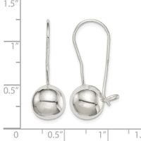 Sterling Silver 10mm Ball Earrings