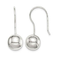 Sterling Silver 10mm Ball Earrings