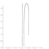 Sterling Silver Polished Bar Threader Earrings