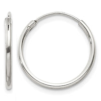 Sterling Silver 1.3mm Hoop Earrings
