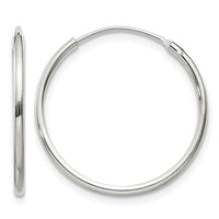 Sterling Silver 1.3mm Hoop Earrings