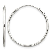 Sterling Silver 1.3mm Hoop Earrings