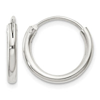 Sterling Silver 2mm Hoop Earrings