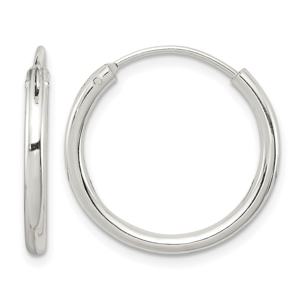 Sterling Silver 2mm Hoop Earrings