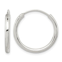 Sterling Silver 2mm Hoop Earrings