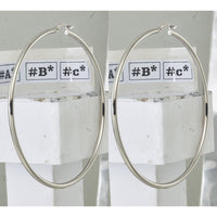 Sterling Silver Rhodium-plated 2.5mm Round Hoop Earrings