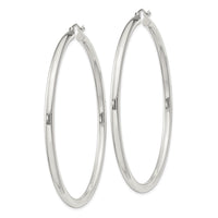 Sterling Silver 3mm Round Hoop Earrings