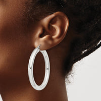 Sterling Silver 5mm Round Hoop Earrings