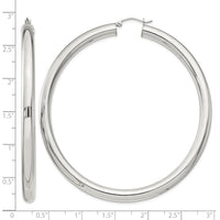 Sterling Silver 5mm Round Hoop Earrings
