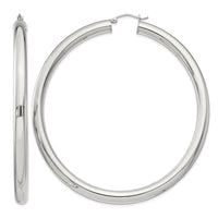 Sterling Silver 5mm Round Hoop Earrings