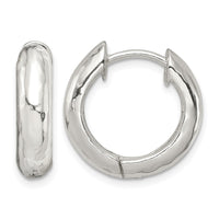 Sterling Silver Hinged Hoop Earrings