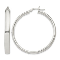 Sterling Silver 5x40mm Hoop Earrings