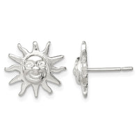 Sterling Silver Sun Mini Earrings