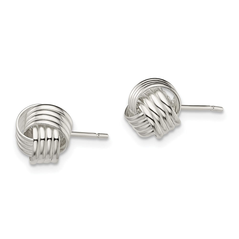 Sterling Silver Love Knot Earrings