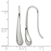 Sterling Silver Teardrop Wire Earrings