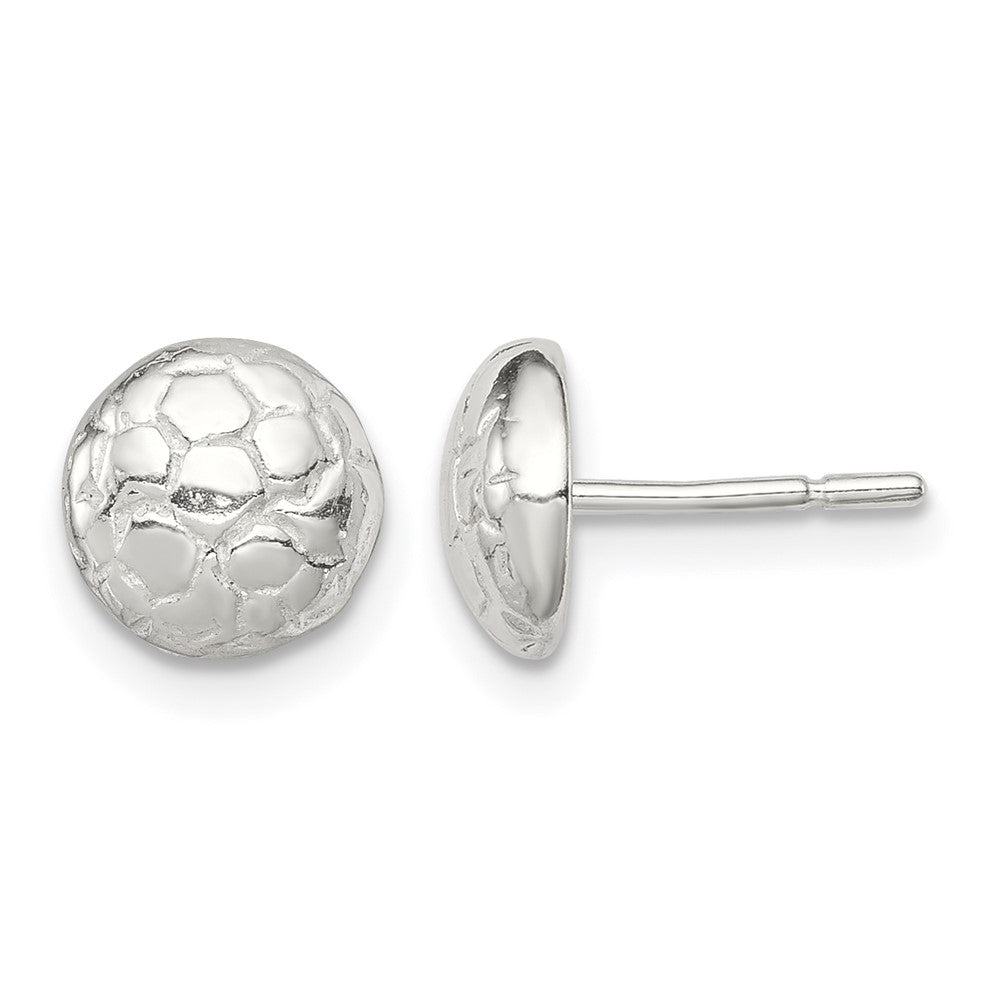 Sterling Silver Soccer Ball Mini Earrings
