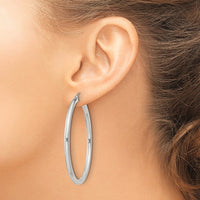 Sterling Silver 3mm Round Hoop Earrings