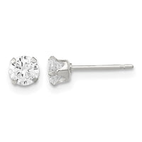 Sterling Silver Post 3pc Stellux Crystal and FWC Pearl Post Earring Set