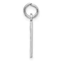 Sterling Silver/Rhodium-plated Elongated Number 37 Charm