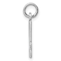 Sterling Silver/Rhodium-plated Elongated Number 94 Charm
