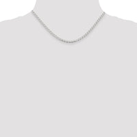Sterling Silver 3.15mm D/C Flat Anchor Curb Chain