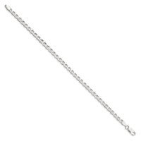 Sterling Silver 4.0mm D/C Flat Anchor Curb Chain