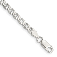 Sterling Silver 4.0mm D/C Flat Anchor Curb Chain