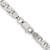 Sterling Silver 4.65mm D/C Flat Anchor Curb Chain