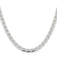 Sterling Silver 5.7mm D/C Flat Anchor Curb Chain
