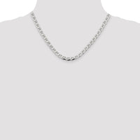 Sterling Silver 5.7mm D/C Flat Anchor Curb Chain