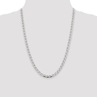 Sterling Silver 5.7mm D/C Flat Anchor Curb Chain