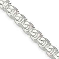 Sterling Silver 8.25mm D/C Flat Anchor Curb Chain