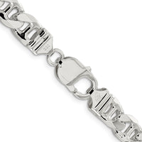Sterling Silver 9mm D/C Flat Anchor Curb Chain