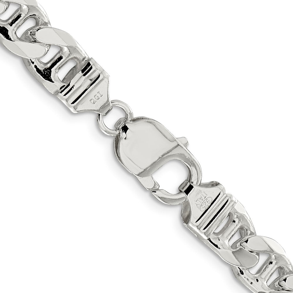 Sterling Silver 9mm D/C Flat Anchor Curb Chain