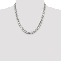 Sterling Silver 9mm D/C Flat Anchor Curb Chain