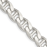Sterling Silver 9mm D/C Flat Anchor Curb Chain