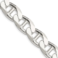 Sterling Silver 13.5mm D/C Flat Anchor Curb Chain
