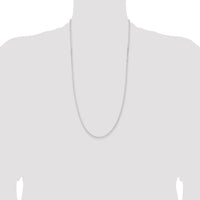 Sterling Silver 2.3mm Beveled Curb Chain