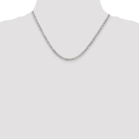 Sterling Silver 3.2mm Beveled Curb Chain