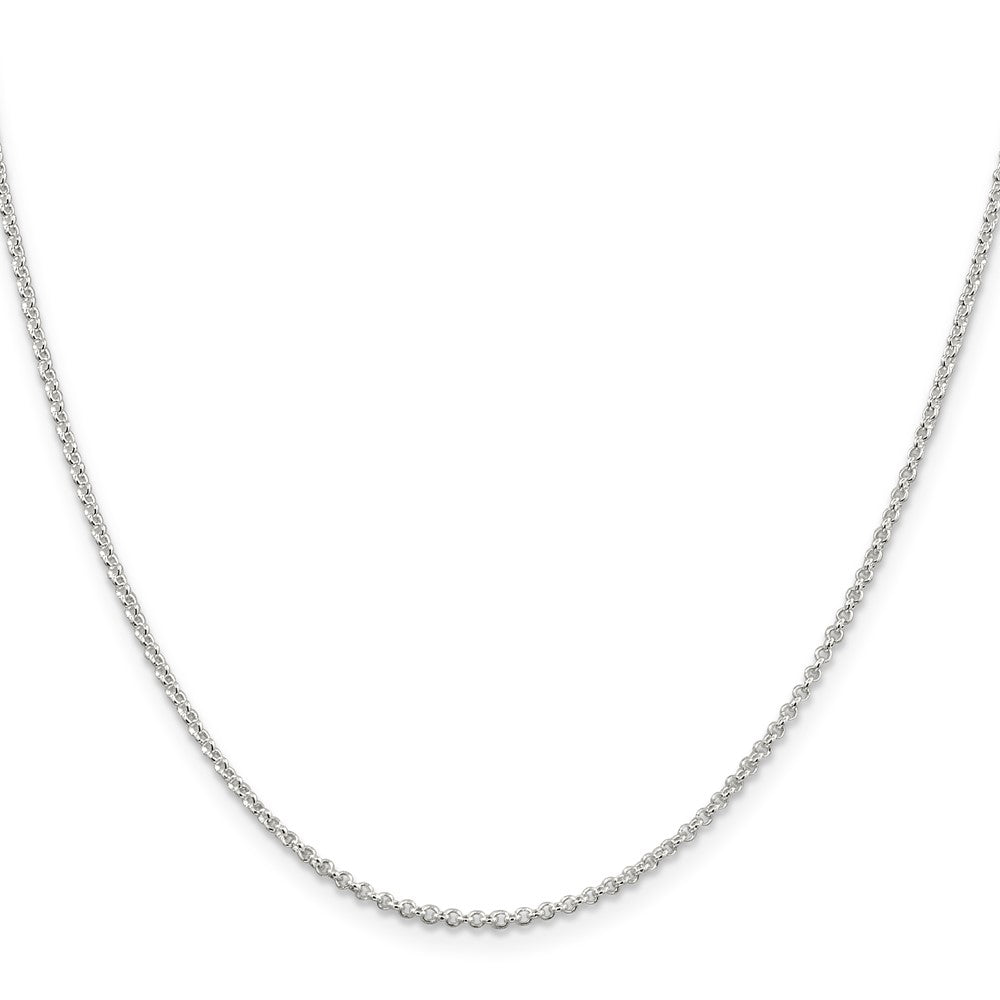 Sterling Silver 1.5mm Rolo Chain w/2in ext.