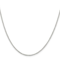 Sterling Silver 1.5mm Rolo Chain w/2in ext.