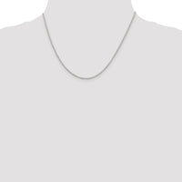 Sterling Silver Rhodium-plated 1.5mm Rolo Chain