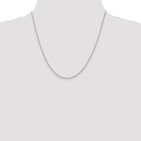 Sterling Silver Rhodium-plated 1.5mm Rolo Chain